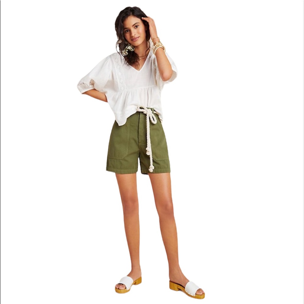 Citizens of Humanity Madeline shorts in Cactus green